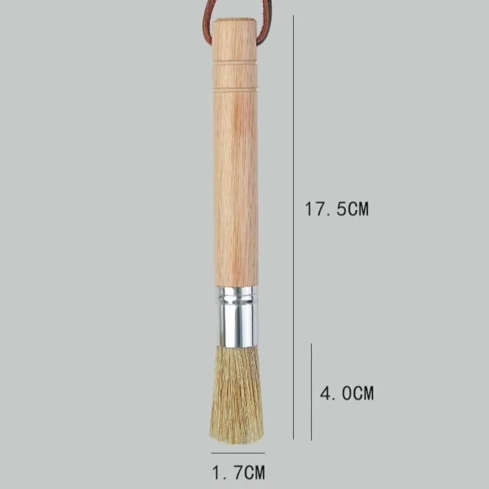 Solid Wood Coffee Grinder Cleaning Brush Retro Coffee Machine Accessories  Home Kitchen