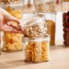 HeMu Transparent Plastic Food Grade Sealed Jar, Grain Storage Box, Storage Tank, Kitchen Supplies