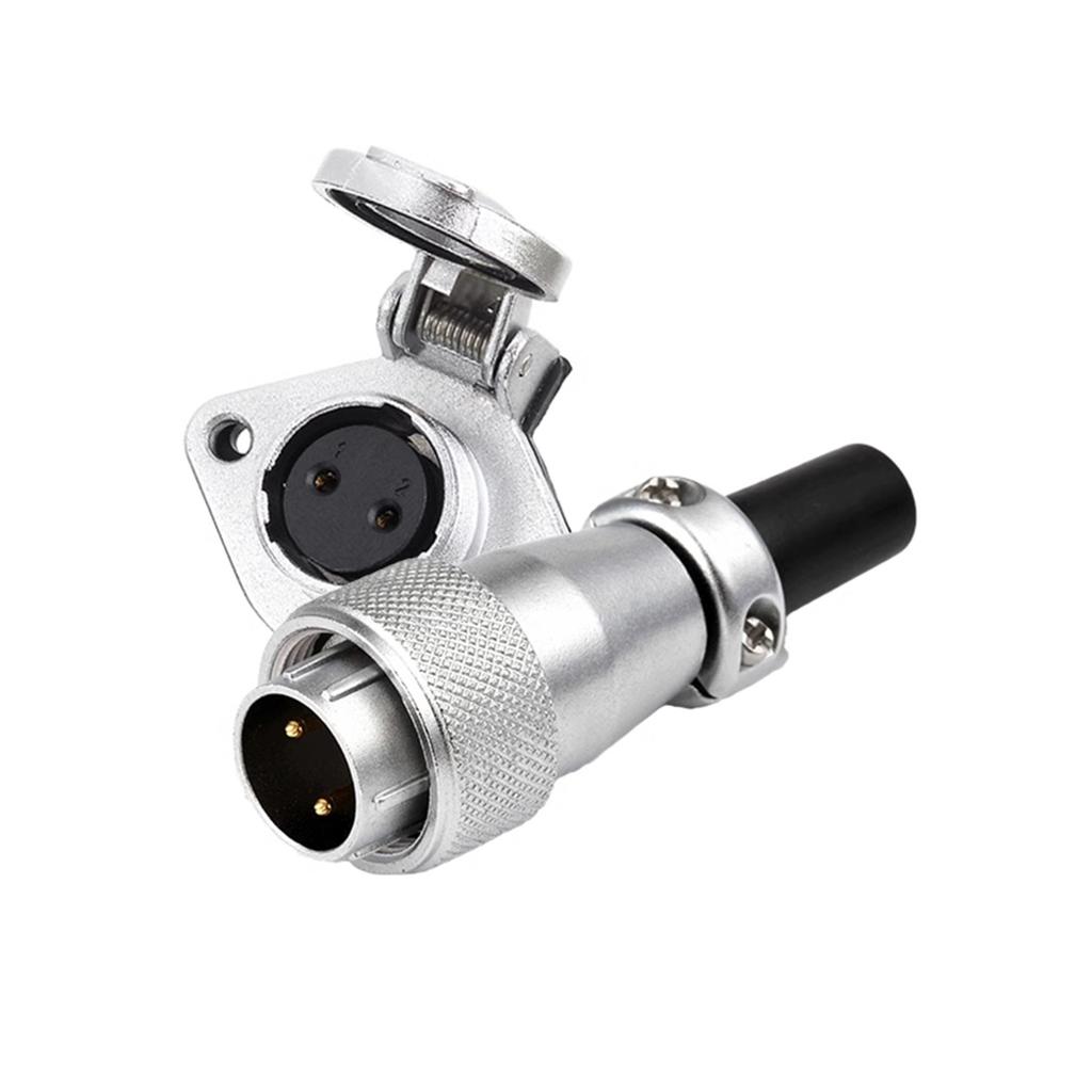 Upgrades Aviation Connector Waterproof Plug Male Square WS16TQ+ZG Male Set Alloy Simple Installation for WEIPU