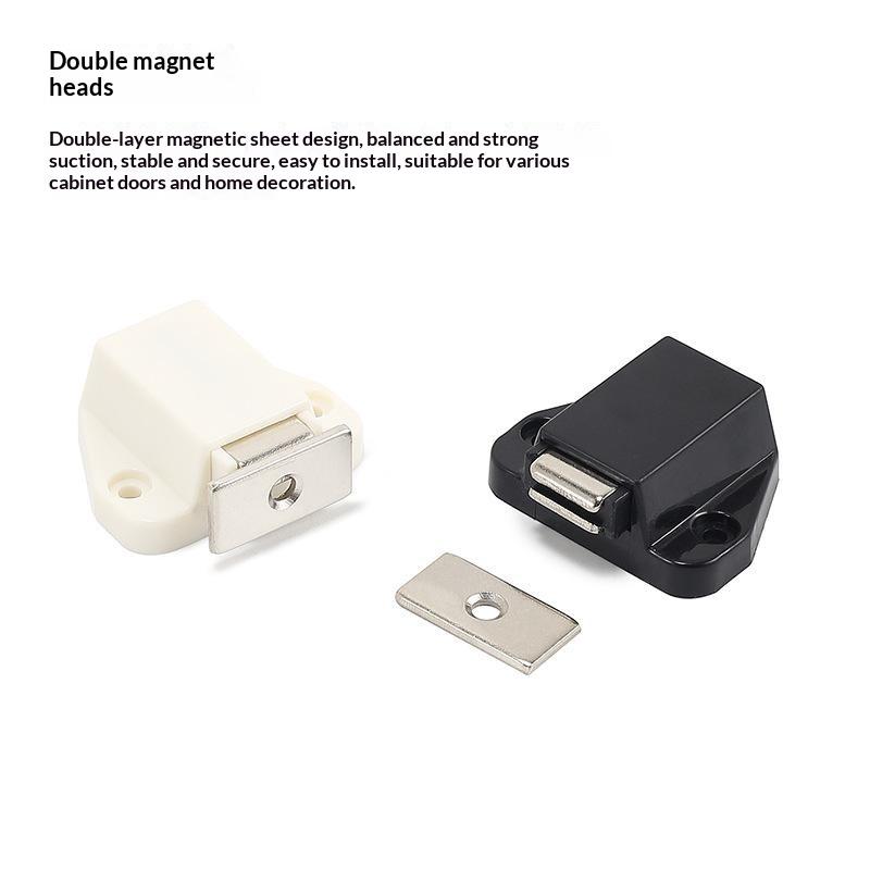 Invisible Cabinet Catches Hidden Magnetic Bouncer Door Catches Handle Free Plastic Adjustable Drawer Bouncer Hardware Accessory