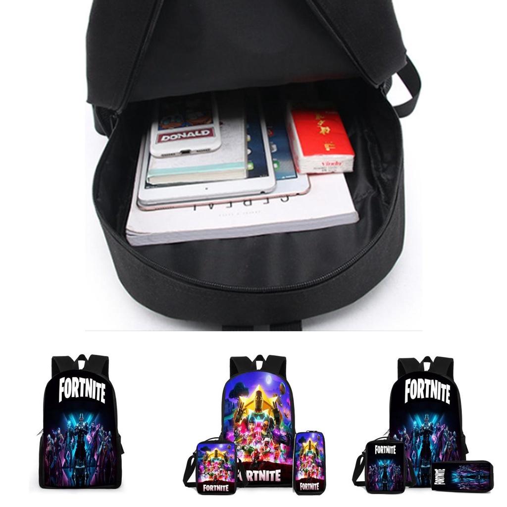 Fashionable Fortnite Backpack Lunch Box And Pencil Bag Set For Students