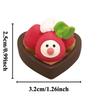 Cartoon Chocolate Bakery Series Resin Miniatures Home Accessories Kawaii Cupid Cat Figurines Japan Style for Valentine Gifts