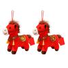 Zodiac Horse Theme Doll Good Luck 2026 Blessings PP Cotton Filling Doll Auspicious Horse Soft Toy Home Decor