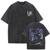 Tvättad Vintage Rockband Korn Issues Album Grafisk T-shirt Herr Dam Retro Alternativ Metall T-shirts Herr Överdimensionerade T-shirts