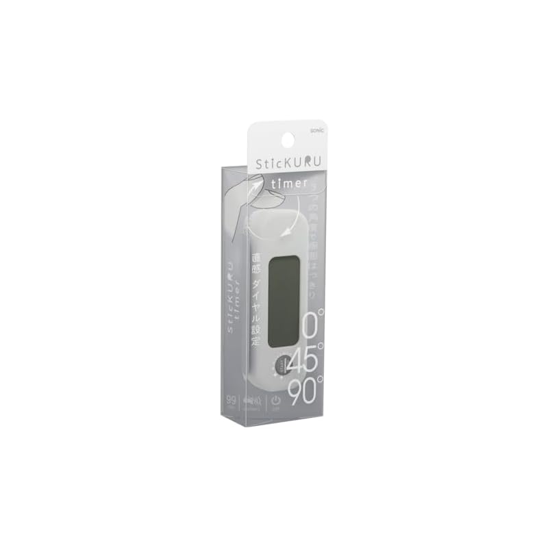 Sonic Timer Stick Timer Dial Type White SP-8327-W