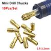 10Pcs 0.5mm-3.2mm Metal Drill Chucks Collet 4.8mm Shank Chuck Adapter Mini Drill Chucks  For Dremel