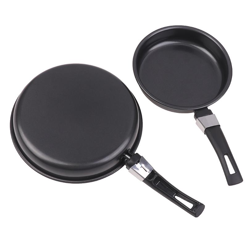 Mini Frying Pan Non-Stick Thickened Stainless Steel Frypan Pot Fried Eggs Saucepan Gas For Home Use Kitchen Cookware