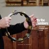 MEINL Percussion Vintage Wood Tambourine Dual-Alloy Jingles TA2VM-WB