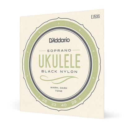 Ukulele Saiten Rektifiziertes Schwarzes Nylon Sopran EJ53S D'Addario Pro-Arté []