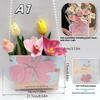 1Pc Portable Flower Basket Rose Flower Wrapping Box Gift Bag For Wedding Birthday Christmas Party Flower Bouquet Decor Supplies