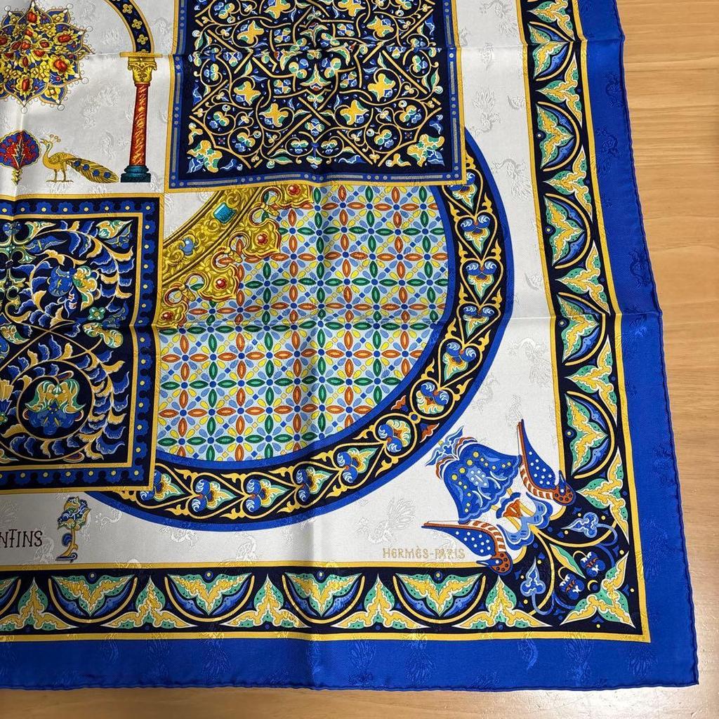 Used HERMES Carre 90 Byzantine Skies Scarf