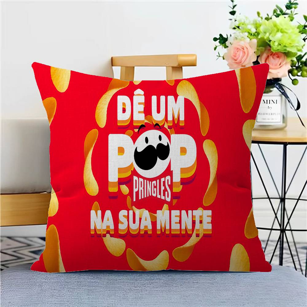 Fashion P-Pringles L-LLC Film Cushion Cover Polyester Sofa Cushions Decorative Throw Pillows Home Decoration Pillowcover