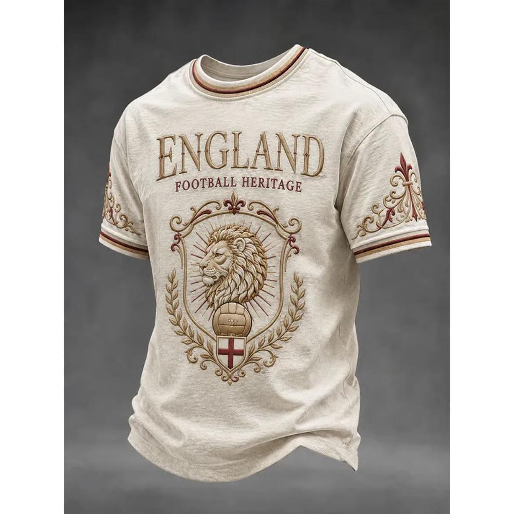 2026 Edition England Fans Football Training T-Shirt - 3D Digital Printing - Comfortable and Breathable - Family Clothing