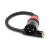 Portable Stereo Microphone 3.5 Female to Adapter Cord XLR Male Jack Wire Cable