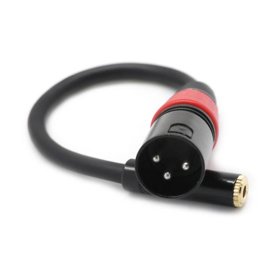 Portable Stereo Microphone 3.5 Female to Adapter Cord XLR Male Jack Wire Cable