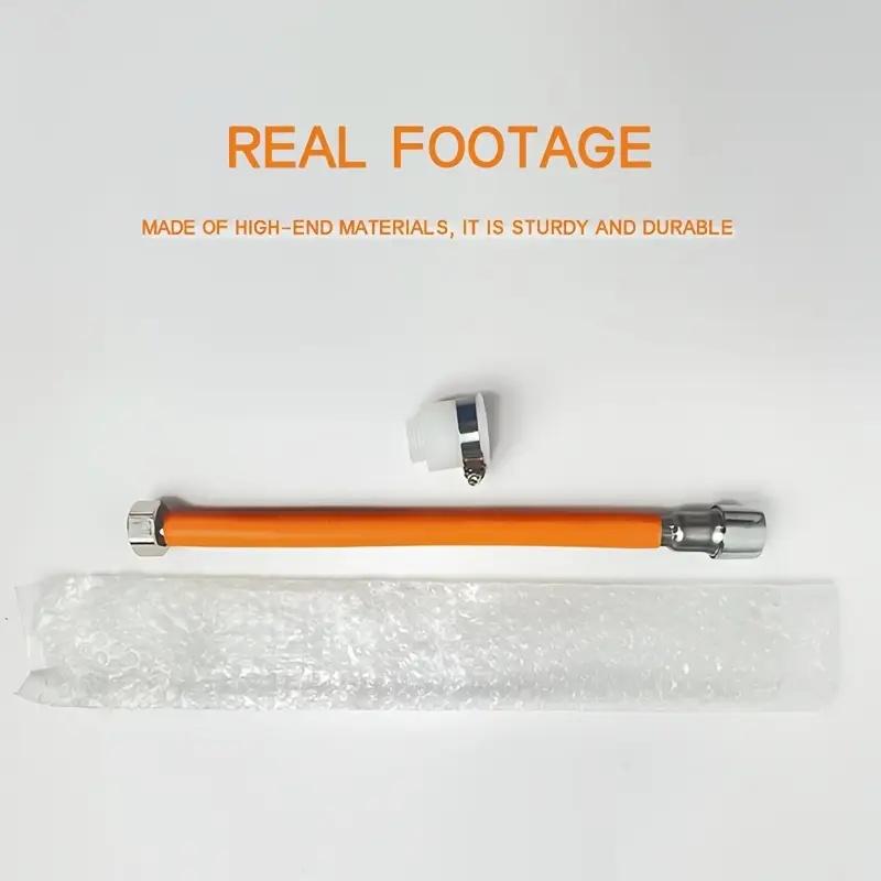 1 piece adjustable water line extension with connector, 360 degree rotary hose adapter, general purpose old threaded flat faucet