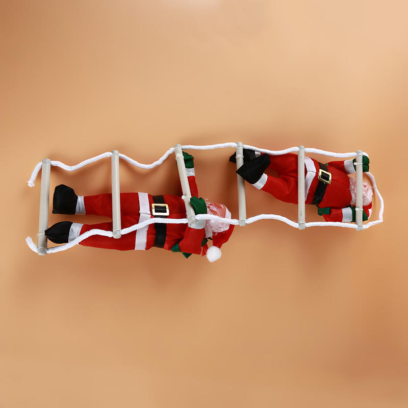 Santa Claus Climbing Ladder Ornaments Xmas Tree Santa Claus Climbing Ladder Rope Hanging Pendant Merry Christmas Decoration