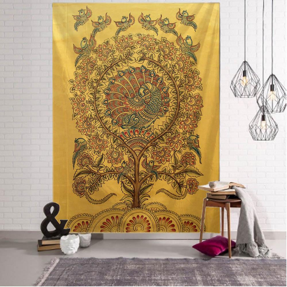Tree Of Life Wall Tapestry Vintage Decoration Wall Hanging Cloth Home Studio Art Background Cloth Living Room Bedroom Decoration