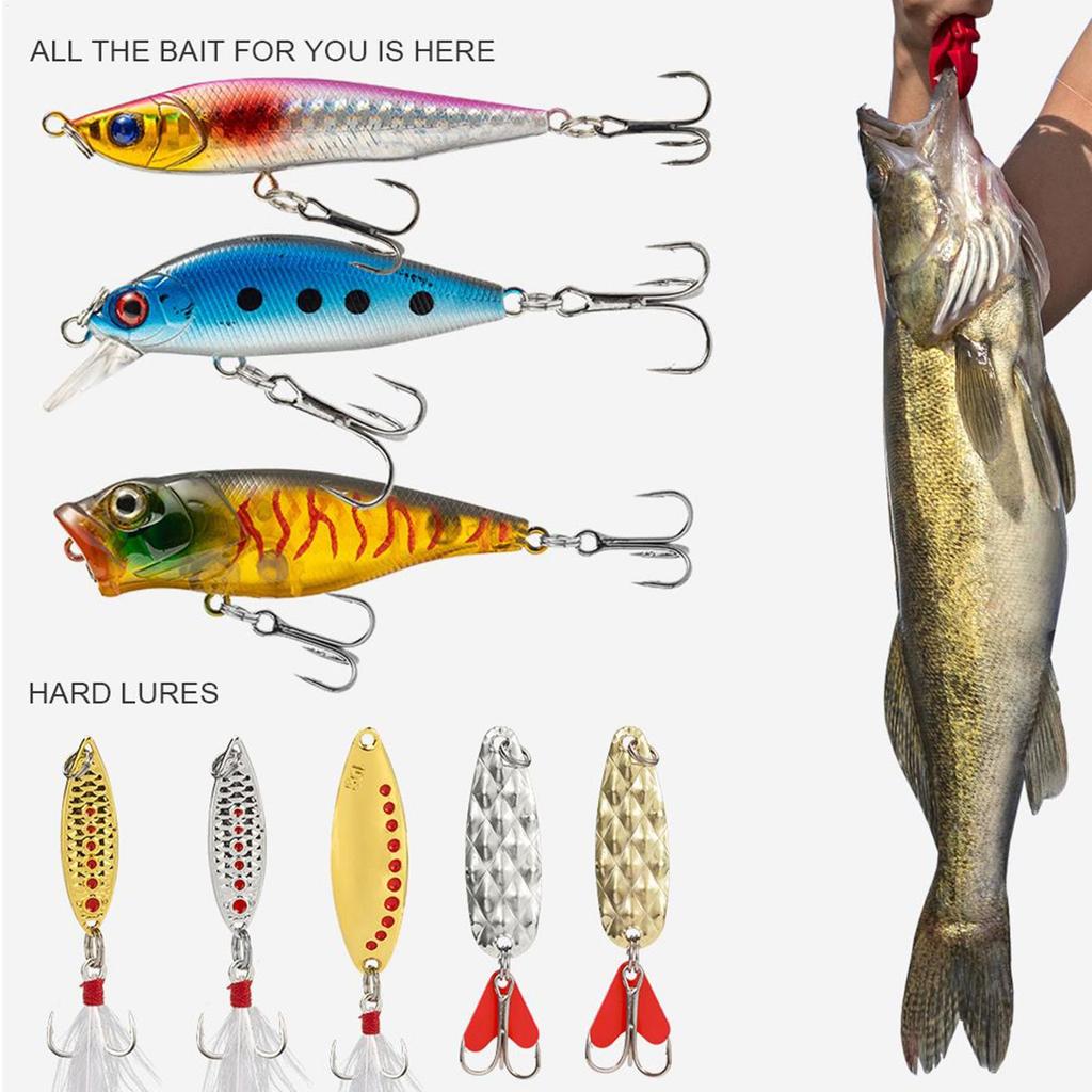 Christmas Fishing Lure Countdown 24 Days Fishing Gear Advent Bait For Daily Freshwater Saltwater For Angler Husband Father