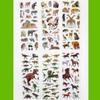10 Sheets/set Wildlife Wild Animals Scrapbooking Bubble Puffy Stickers Tigers Lions stickers Kawaii