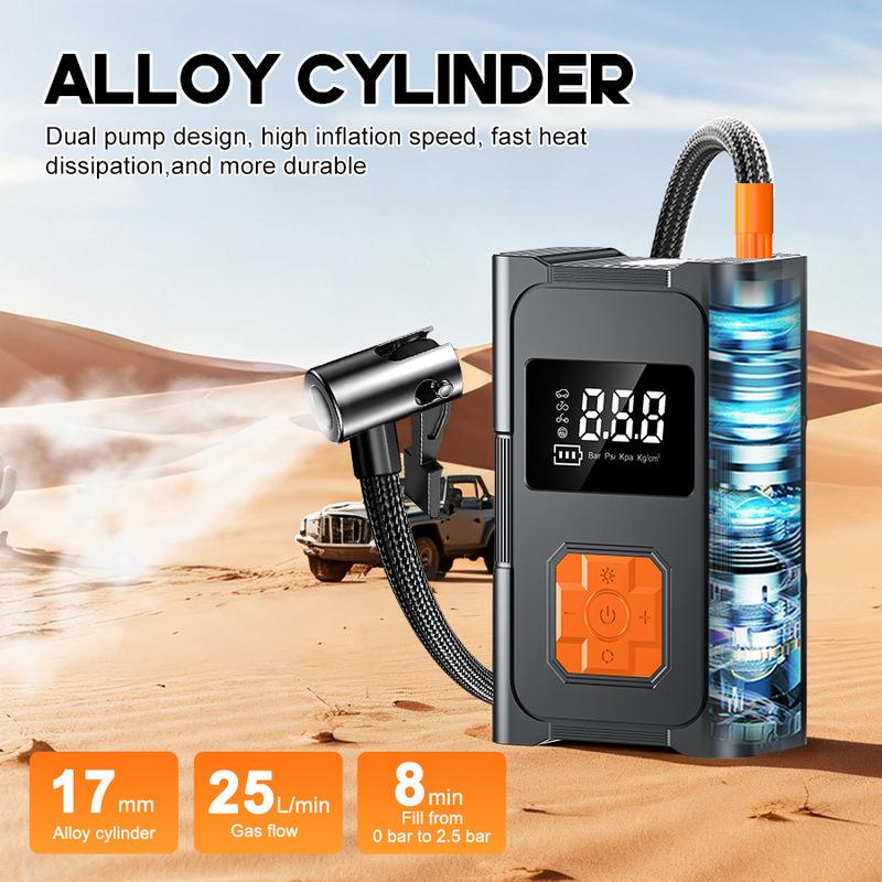150psi Wireless Air Pump Portable Electric Tire Inflator Car Bicycle Motorcycle Air Compressor Injector Bike Ball Accessories