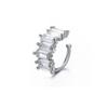 Mode Persönlichkeit Funkelnder Zirkon Ohne Piercing C-förmige Clip-Ohrringe für Männer Frauen Ohr-Manschette Party Tägliches Tragen Schmuck Geschenke