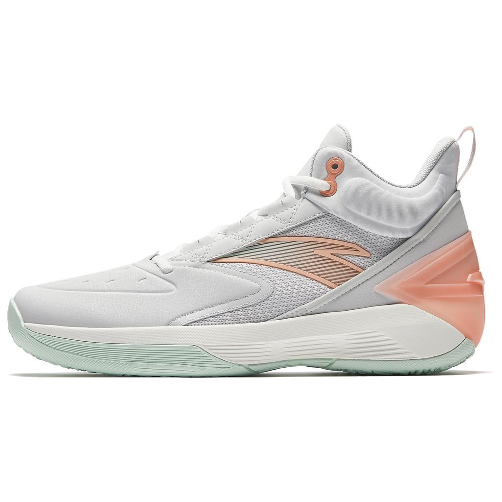 New Anta Charging BM Slip Resistant And Abrasion Resistant Grip High Top Basketball Shoes Men's Sand Grain Gray 912531604Q-2