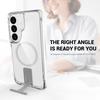 For Samsung Galaxy S26 Ultra Magnetic Case Kickstand Shockproof PC + TPU Clear Phone Cover
