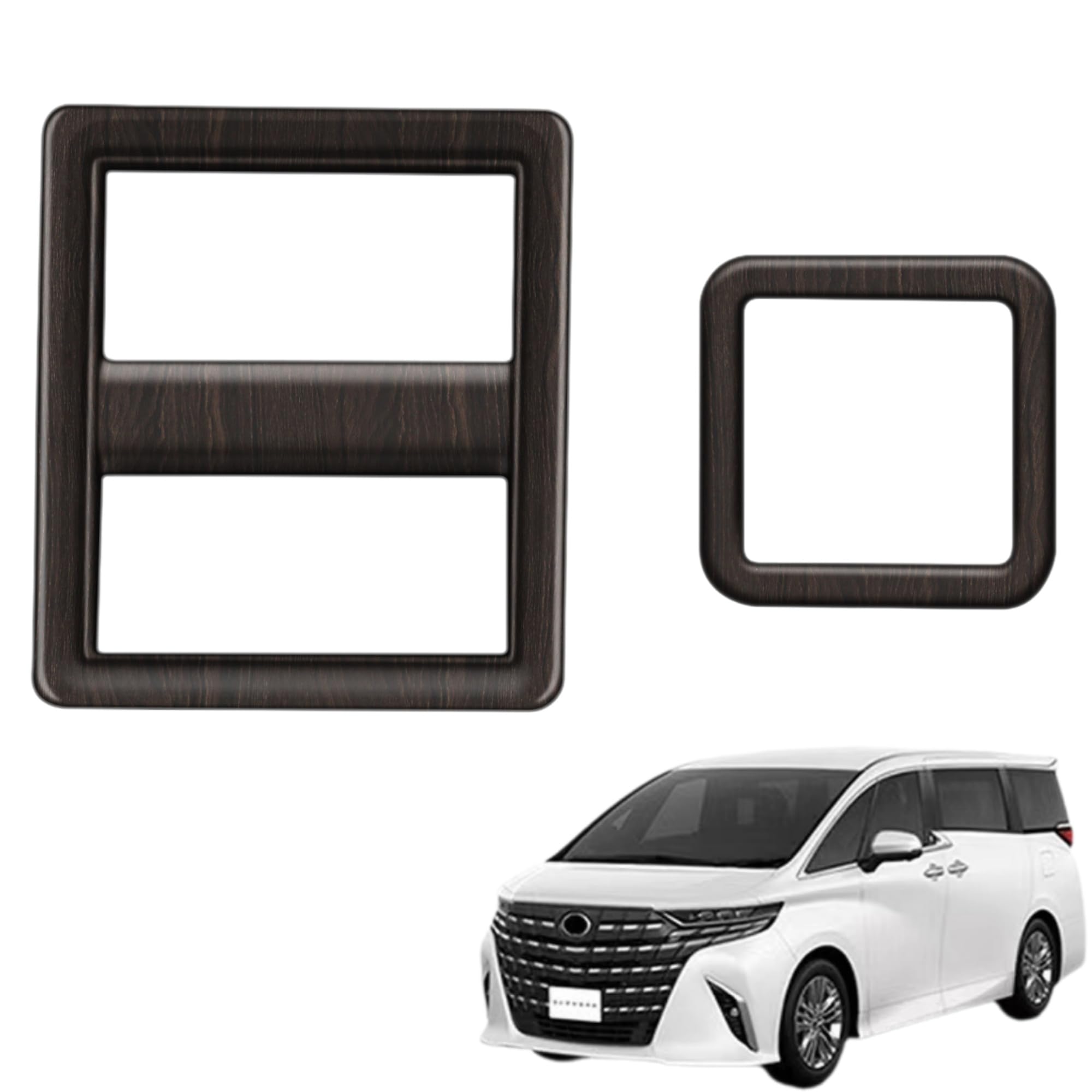 EopTatoo Compatible with New Alphard Vellfire 40 Series Dedicated Console 2 piece set коричневый