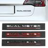 DUAL MOTOR Onderstreepte Letters Embleem voor Model Y 3 X S Auto Styling Hoge Prestaties Kofferbak Badge Sticker Chroom Zwart Rood