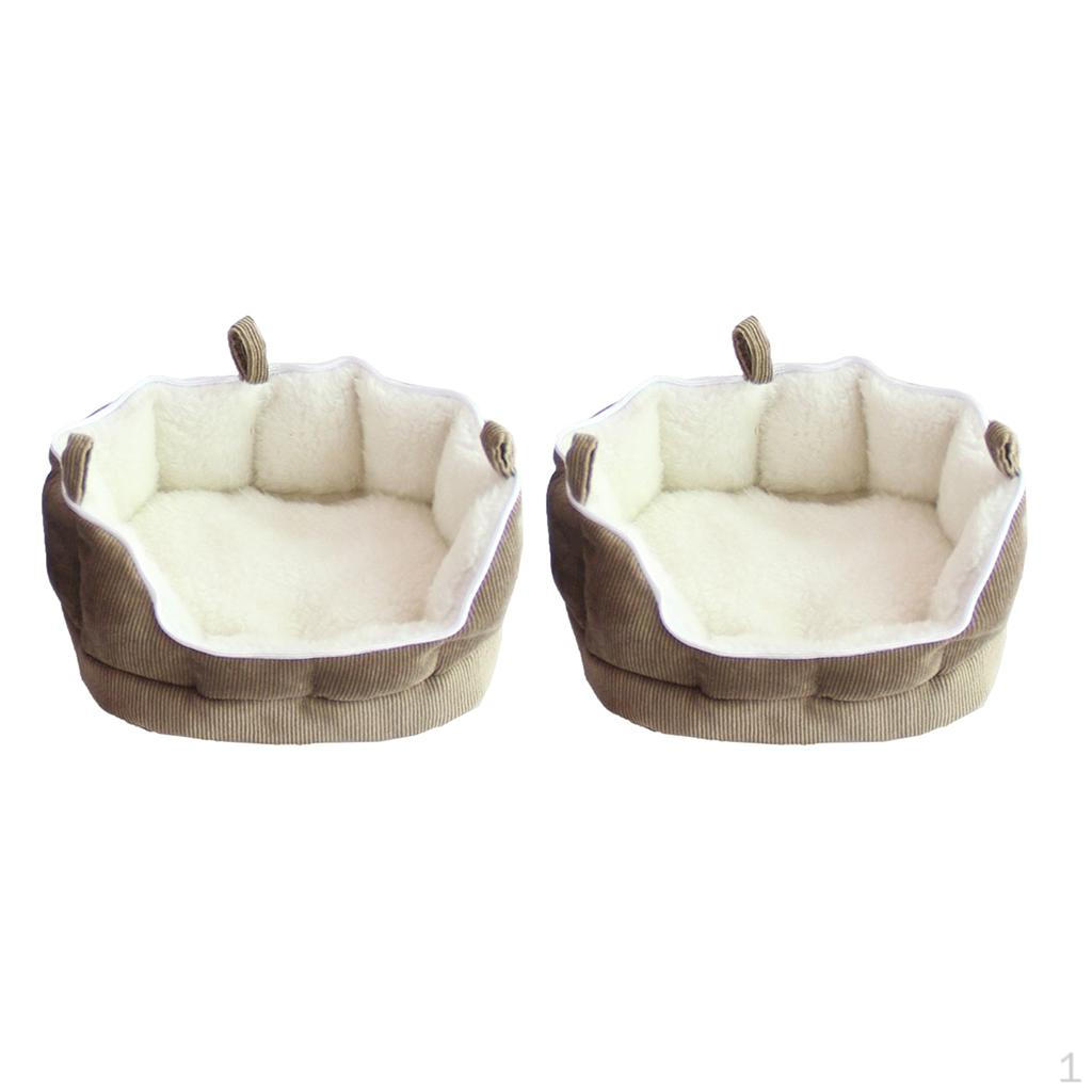 

2 шт. Кровать-гнездо для питомца, щенка, крысы, шиншиллы, хомяка, морской свинки, теплая пещера-домик
