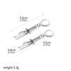 Pendientes Anime Jujutsu Kaisen Fushiguro Toji Modelo de Arma Colgante Clips para Orejas para Mujeres Hombres Joyería
