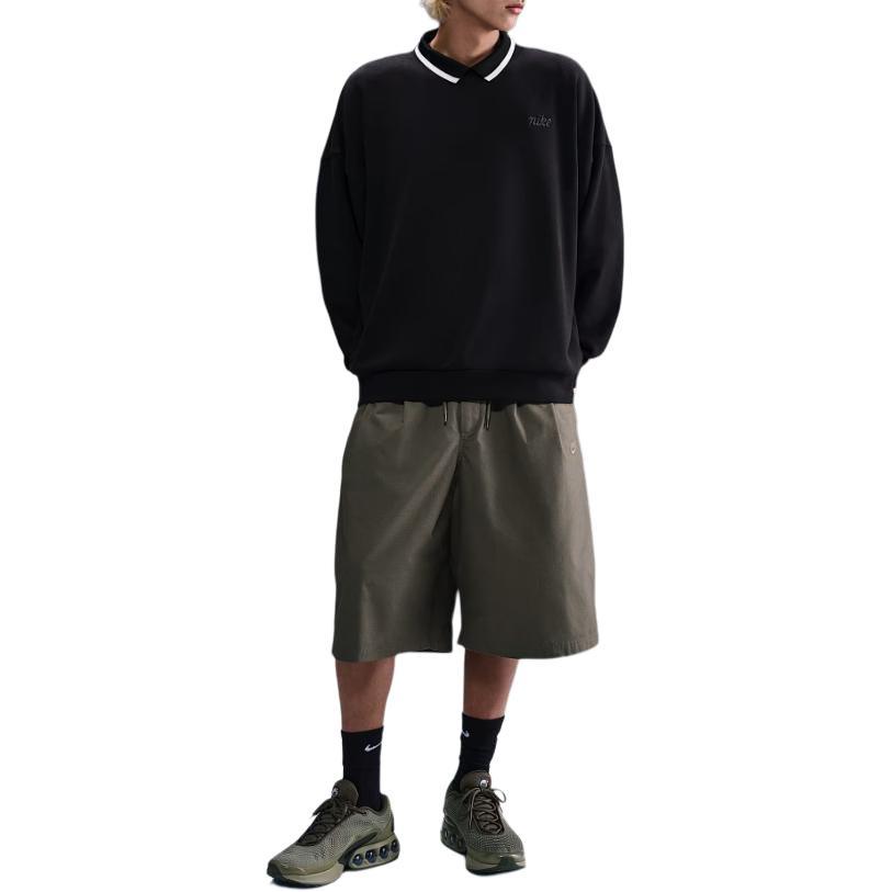 Nike Sweatshirts Men's Black Crew Neck Moderate IB8360-010