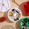 6 In 1 Triangle Onigiri Maker Set Non-Stick Sushi Rice Ball Mold Tool Set for Home Kitchen Bento Picnic Use