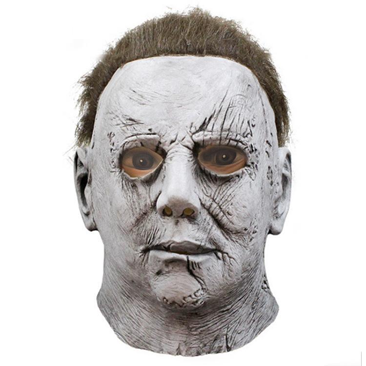 

McMeel Mask Headgear Movie Moonlight Panic funny latex Majer mask headgear with a pale face