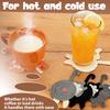 6 Pcs Knitted Cat Coaster Creative Coffee Cup Mat Fun Woven Beverage Cup Mat Cute Cat Shape Mug Mats for Tabletop Home Kitchen