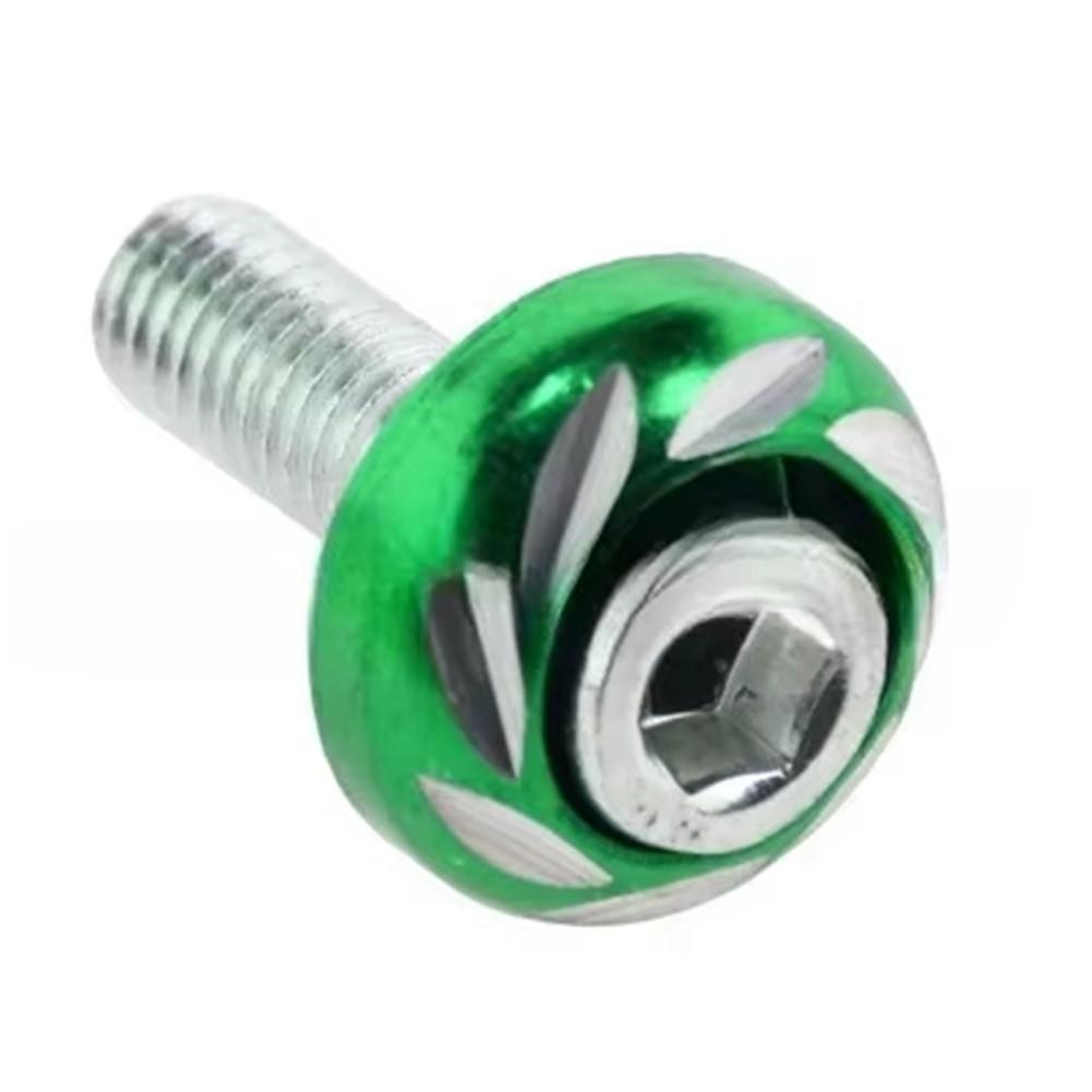 2 Pack Aluminum License Plate Screws for Motorcycle Frame Fixing Bolts