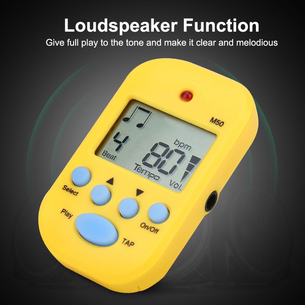 Mini Digital Beat Tap M50 Tempo Metronome Clip Musical Instruments