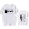 Attack on Titan Streetwear Men's T Shirt Eren Yeager Shingeki No Kyojin  Anime Summer Cotton Women Tops Tees Casual High Quality