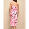 Export Lu's Summer New Suspender Smooth Fabric Print High Quality Open Back V-neck Swing Special Dress