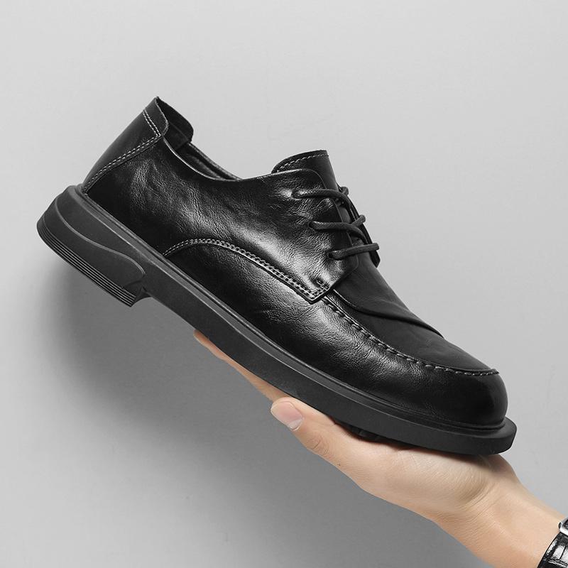 

Модные свадебные туфли ручной работы, брендовая мужская обувь из натуральной кожи, универсальные мужские кроссовки, модные мужские туфли-оксфорды 44 чёрный