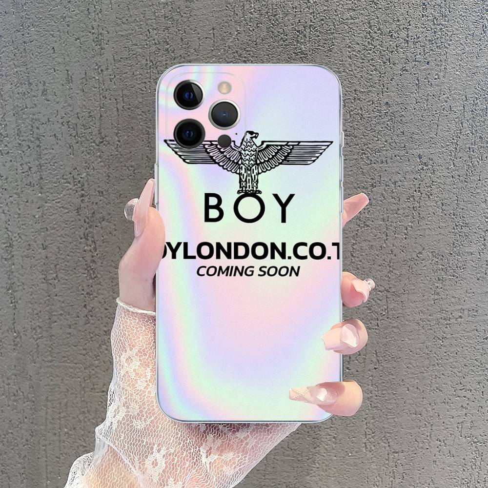 Fashion Brand B-Boy L-London Transparent Soft Phone Case For IPhone 15 12 14 16 17 13 Plus 11 Pro Max 13 Pro