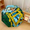 Custom Text Automatic 8 Bone Umbrella, Portable Sun Rain Protection UmbrellaPippi Longstocking