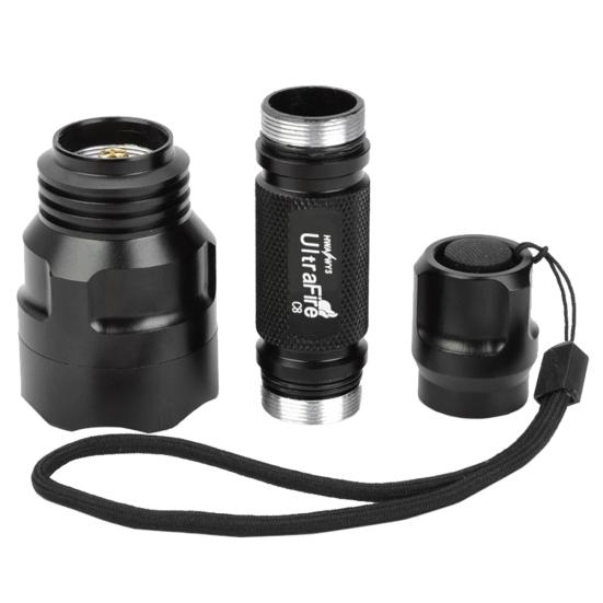 Aluminium Alloy Waterproof Super Bright Rechargeable Flashlight Torch Light