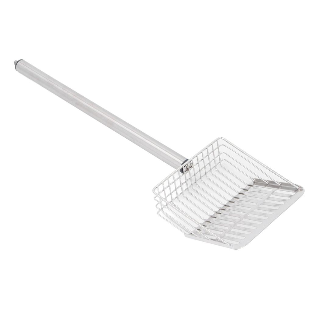   Handle Cat Litter Scoop Stainless Steel Kitty Poop Scooper Chicken Poop Sifter Shovel