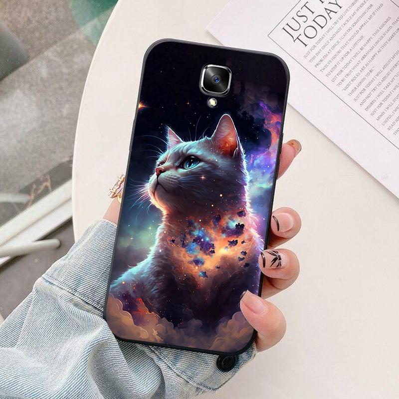 For Oneplus 3 3T Case Soft TPU astronaut  Silicone Phone Cover for Oneplus 3 3T 5T Cases Black Bumper Funda One plus 3T 5 T