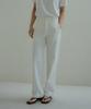 KNOWING Straight Fit Cotton Pants (White)