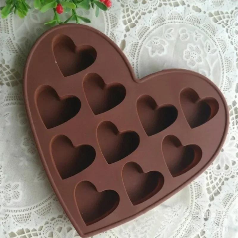 Love Heart Shaped Silicone Molds Fondant Cake Chocolate Mold Baking Tools