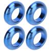 4Pcs Mountain Bike Titanium Alloy Screw Bolts Spacers Brake Caliper Gasket M6 Blue