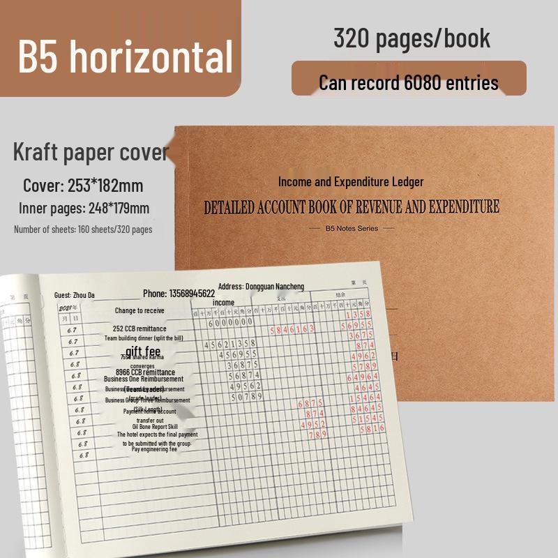 Subsidiary Ledger: Income & Expenditure Accounting Book for Business